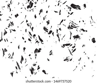 Grunge black white. Abstract texture old surface. Monochrome vector pattern of cracks, stains, scratches, splash for printing and design