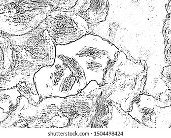 Grunge black and white abstract texture