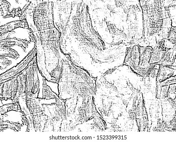 Grunge black and white abstract texture