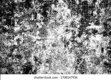 Grunge black and white. Abstract texture, dirt, dust, noise. Monochrome background of the old backdrop