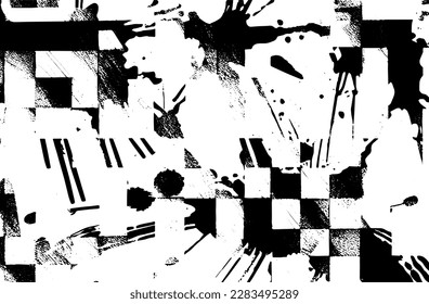 Grunge black and white abstract texture