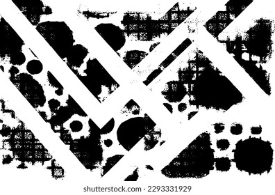 Grunge black and white abstract texture
