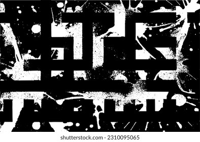 Grunge textura abstracta en blanco y negro