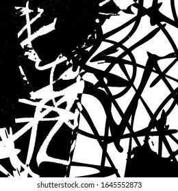 Grunge black and white. Abstract urban background. Worn old texture