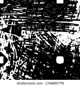 Grunge black and white. Abstract urban background. Worn old texture