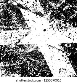 Grunge black and white abstract vector background