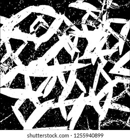 Grunge black and white abstract vector background