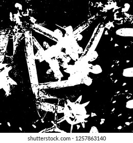 Grunge black and white abstract vector background