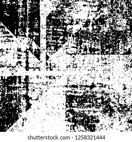 Grunge black and white abstract vector background