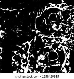 Grunge black and white abstract vector background