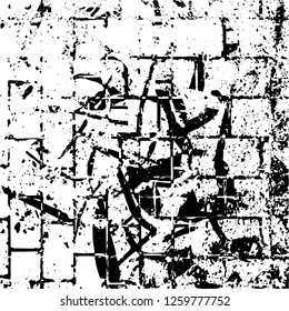 Grunge black and white abstract vector background