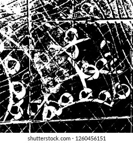 Grunge black and white abstract vector background