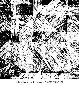 Grunge black and white abstract vector background