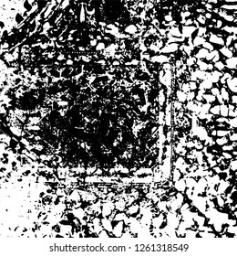 Grunge black and white abstract vector background