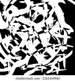 Grunge black and white abstract vector background