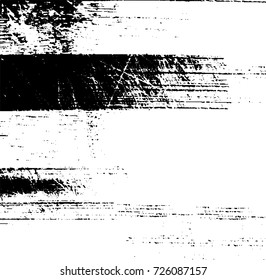Grunge black and white abstract vector background from cracks, scratches, spots a futuristic pattern vintage texture