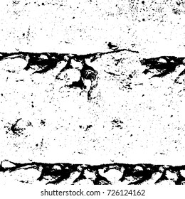 Grunge black and white abstract vector background from cracks, scratches, spots a futuristic pattern vintage texture
