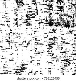 Grunge black and white abstract vector background from cracks, scratches, spots a futuristic pattern vintage texture