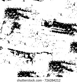 Grunge black and white abstract vector background from cracks, scratches, spots a futuristic pattern vintage texture