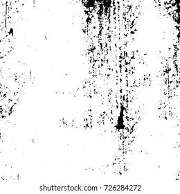 Grunge black and white abstract vector background from cracks, scratches, spots a futuristic pattern vintage texture