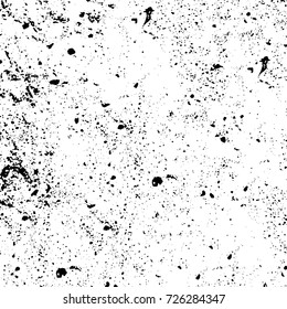 Grunge black and white abstract vector background from cracks, scratches, spots a futuristic pattern vintage texture