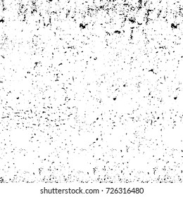Grunge black and white abstract vector background from cracks, scratches, spots a futuristic pattern vintage texture
