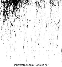 Grunge black and white abstract vector background from cracks, scratches, spots a futuristic pattern vintage texture