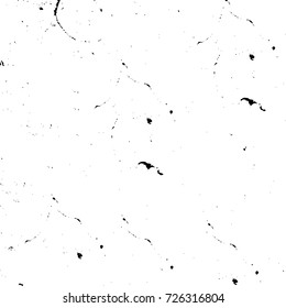 Grunge black and white abstract vector background from cracks, scratches, spots a futuristic pattern vintage texture