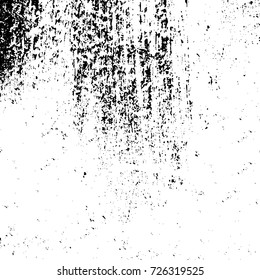 Grunge black and white abstract vector background from cracks, scratches, spots a futuristic pattern vintage texture