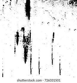 Grunge black and white abstract vector background from cracks, scratches, spots a futuristic pattern vintage texture