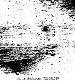 Grunge black and white abstract vector background from cracks, scratches, spots a futuristic pattern vintage texture