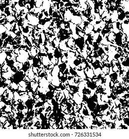 Grunge black and white abstract vector background from cracks, scratches, spots a futuristic pattern vintage texture