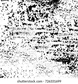 Grunge black and white abstract vector background from cracks, scratches, spots a futuristic pattern vintage texture