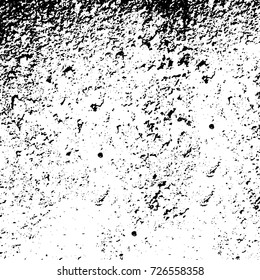 Grunge black and white abstract vector background from cracks, scratches, spots a futuristic pattern vintage texture