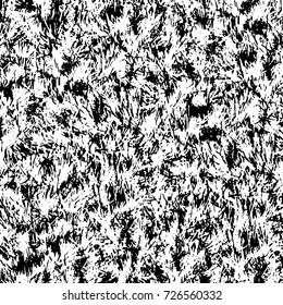 Grunge black and white abstract vector background from cracks, scratches, spots a futuristic pattern vintage texture