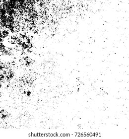 Grunge black and white abstract vector background from cracks, scratches, spots a futuristic pattern vintage texture