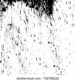 Grunge black and white abstract vector background from cracks, scratches, spots a futuristic pattern vintage texture