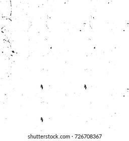 Grunge black and white abstract vector background from cracks, scratches, spots a futuristic pattern vintage texture