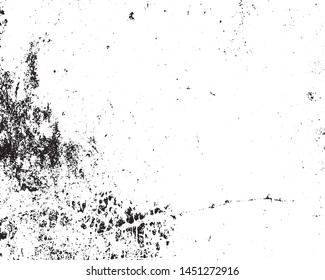 Grunge is black and white background. Abstract monochrome texture pattern of cracks, chips.