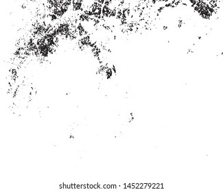 Grunge is black and white background. Abstract monochrome texture pattern of cracks, chips.