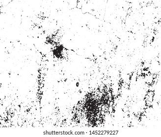 Grunge is black and white background. Abstract monochrome texture pattern of cracks, chips.