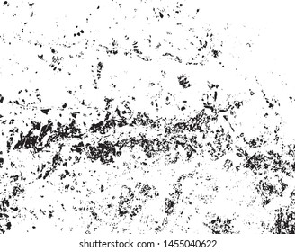 Grunge is black and white background. Abstract monochrome texture pattern of cracks, chips.
