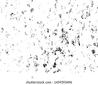 Grunge is black and white background. Abstract monochrome texture pattern of cracks, chips.