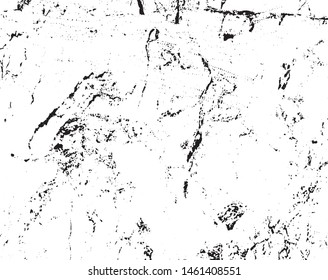 Grunge is black and white background. Abstract monochrome texture pattern of cracks, chips.