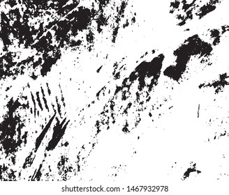 Grunge is black and white background. Abstract monochrome texture pattern of cracks, chips.