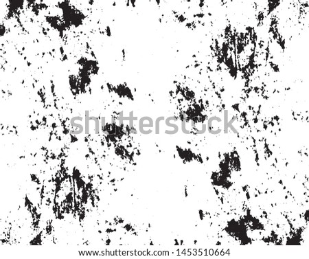 Grunge is black and white background. Abstract monochrome texture pattern of cracks, chips.