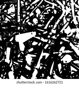 Grunge black and white background. Grim urban texture