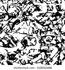 Grunge black and white background. Grim urban texture