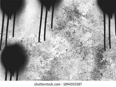 Grunge black and white background template. abstract,messy, splattered,sprayer texture with easy modification vector.