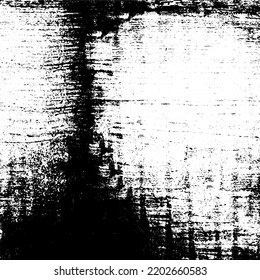 Grunge ist schwarz-weiß. Der Hintergrund ist Vektorgrafik abstrakt. Einfarbige Textur von Kratzern, Chips, Schellen, Schmutz. Surreal-Hintergrund-Vorlage